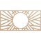 Ekena Millwork Hoover Wood Fretwork Pierced Ceiling Medallion, Alder, 40"W x 20"H x 14 3/4"ID x 3/8"T CMWP40X20X0375HOAL - alternate 1